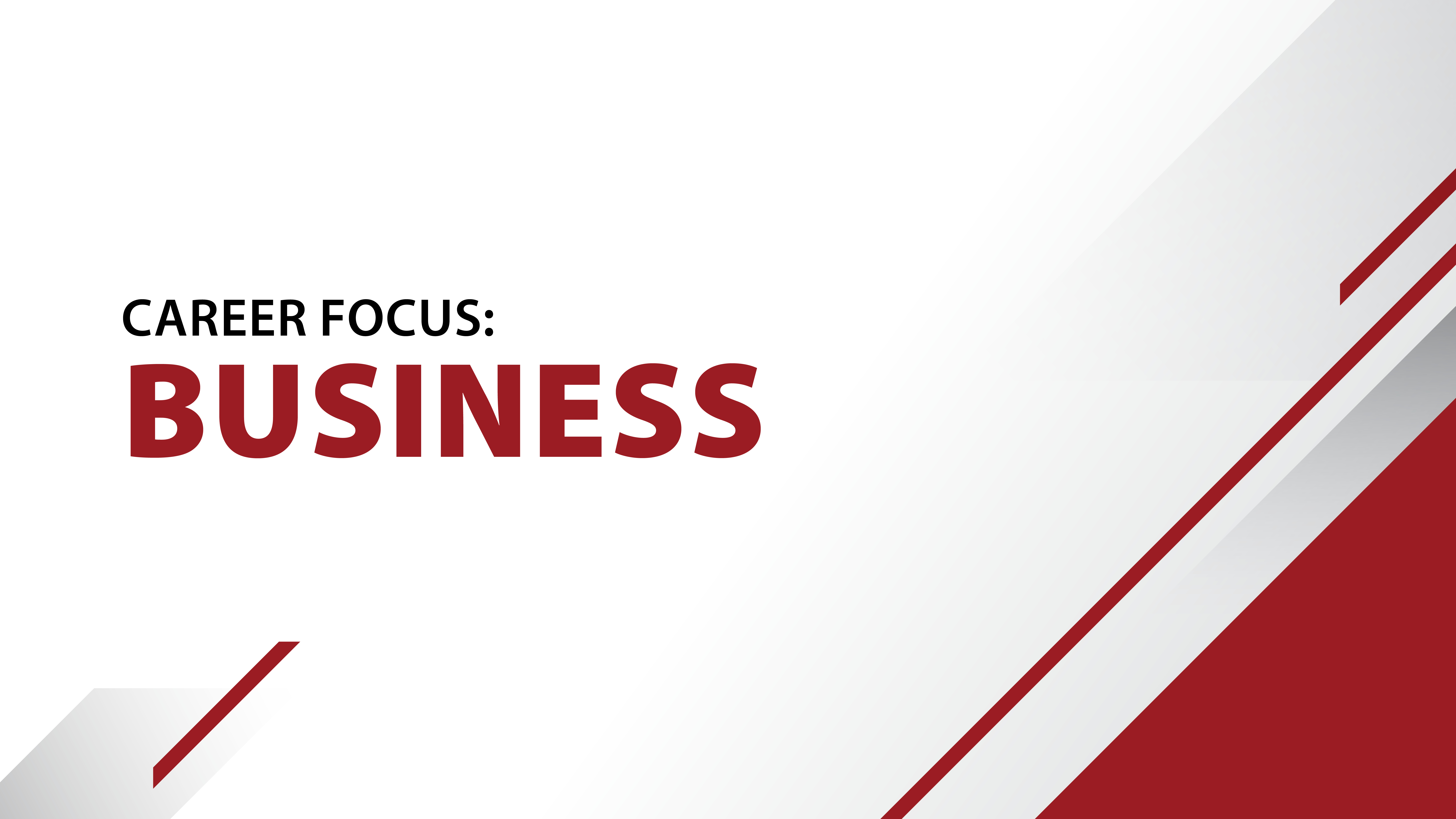 A graphic with a white and light gray background featuring diagonal red and gray design elements in the corners. The bold red and black text reads: 