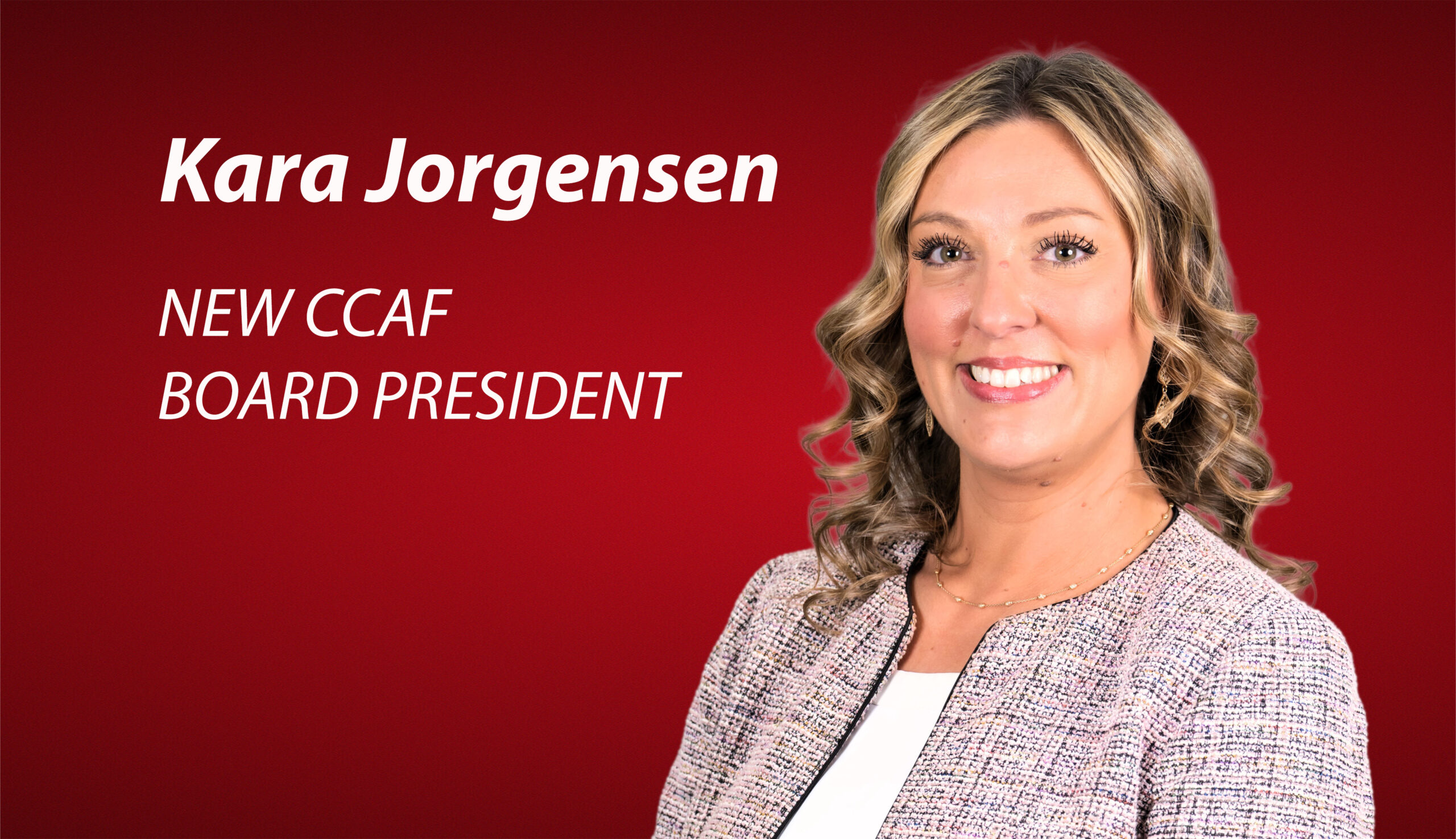 Graphic of a woman against a maroon background with the text 