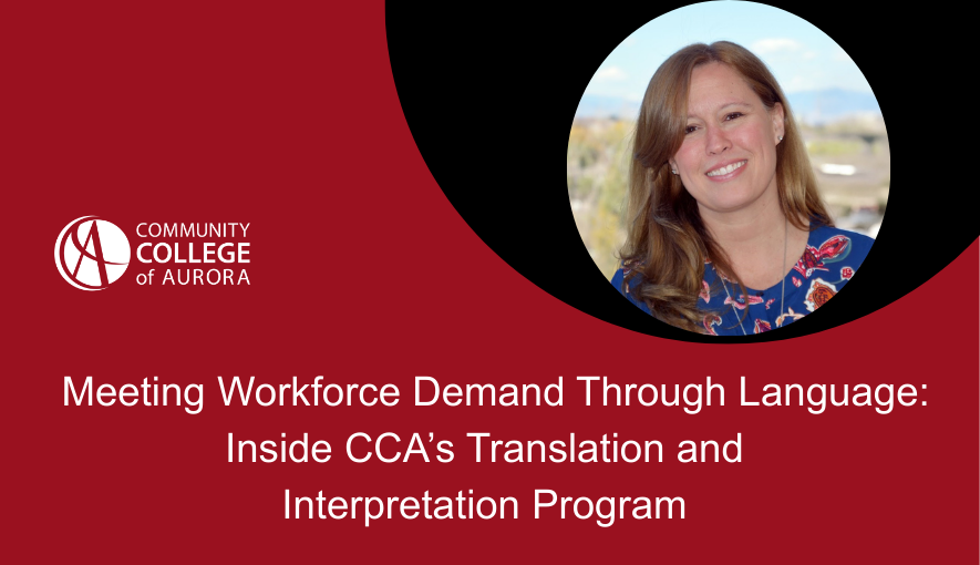 Portrait of a smiling woman with light brown hair against a blurred natural background. Below, text reads: 